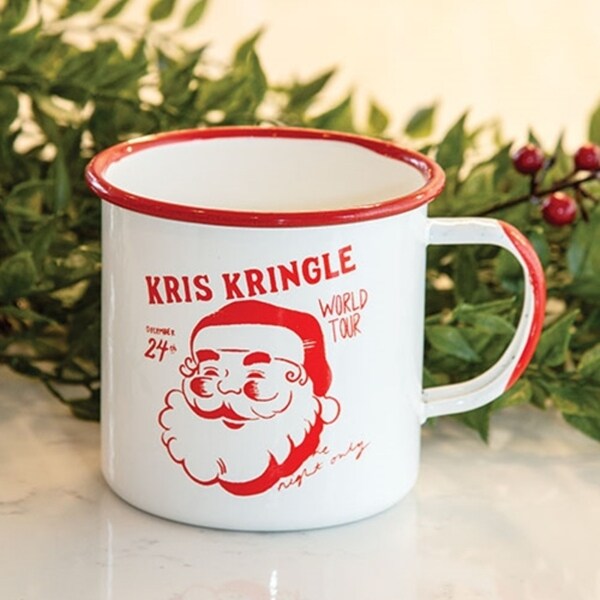 Kris Kringle World Tour Enamel Mug