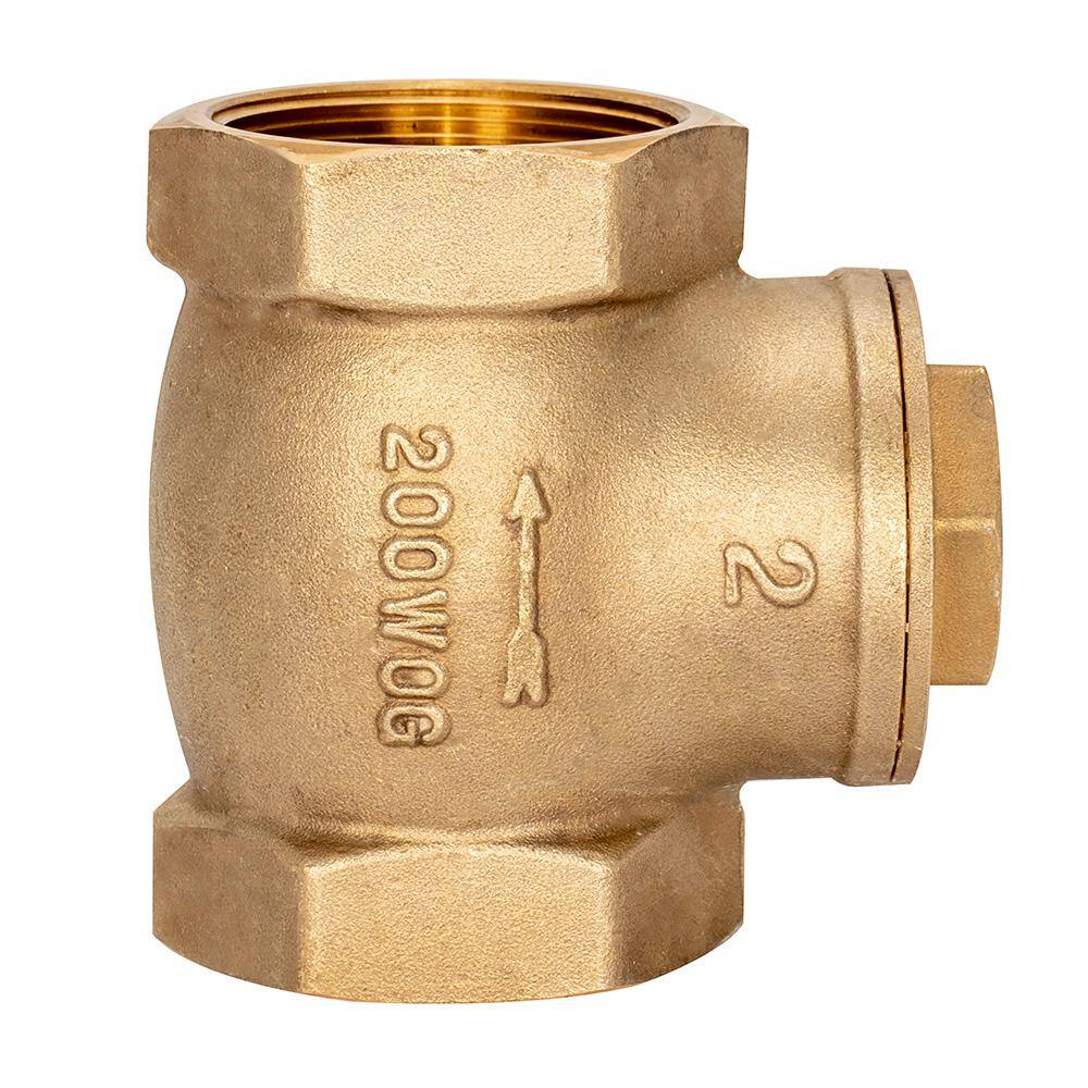 EZ-FLO 2 in. Brass Swing Check Valve 20431LF