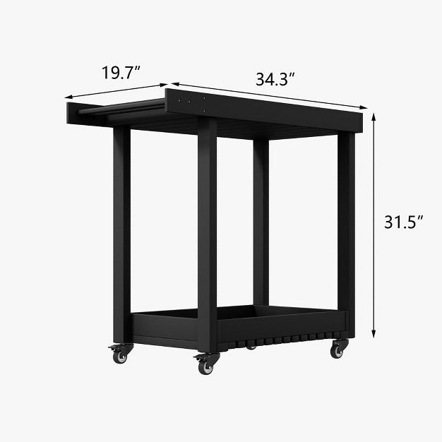 Heavy Duty All weather Utility Cart Corrosion And Wear Resistant Easy To Maneuver