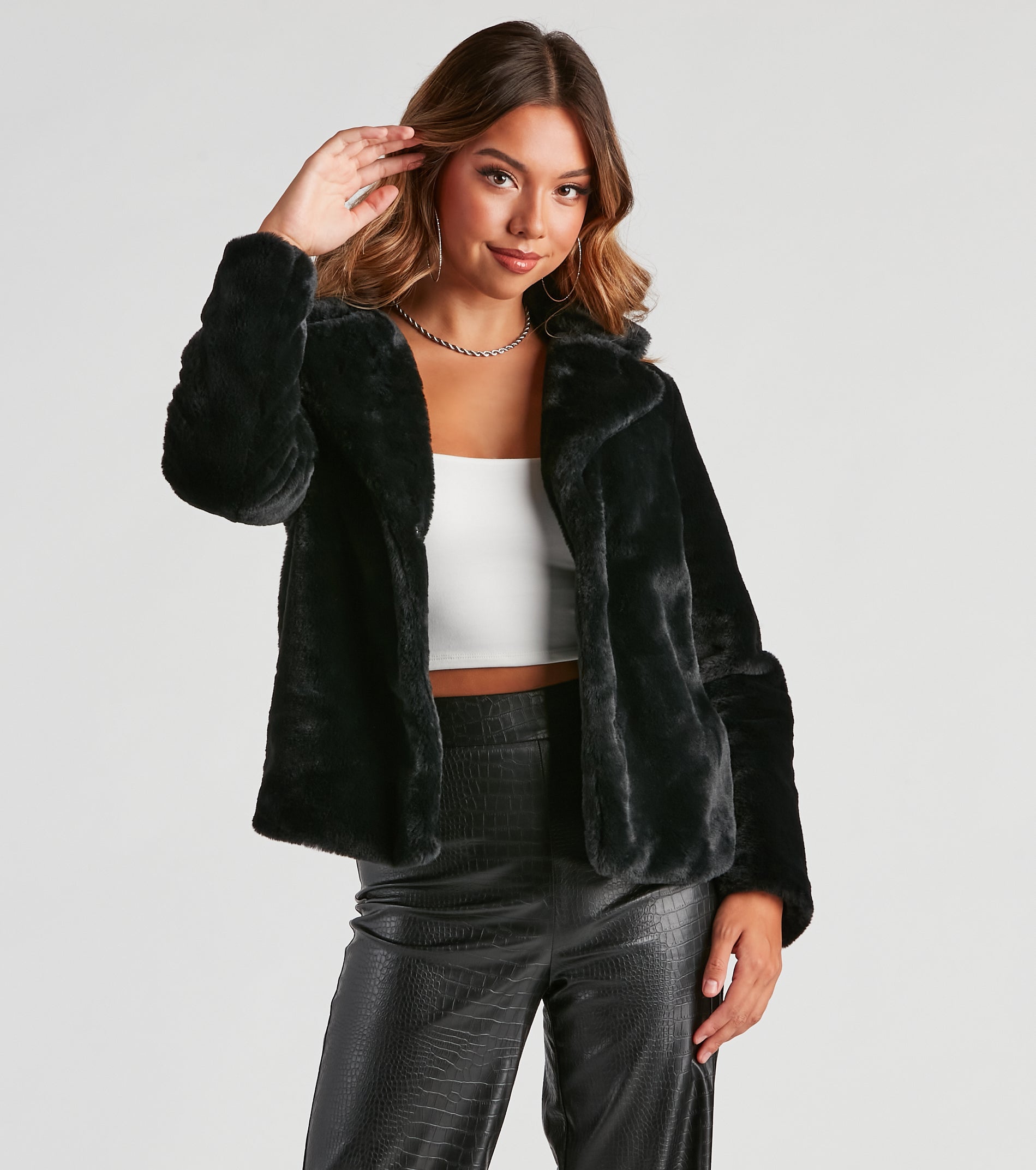 Glam Life Faux Fur Jacket