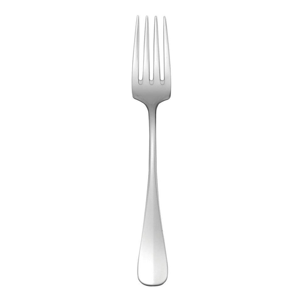 Oneida Baguette Silver 1810 Stainless Steel European Table Fork (12-Pack) T148FDIF