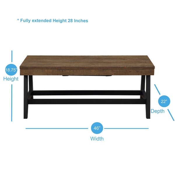 Strick and Bolton Remy Lift-top Coffee Table