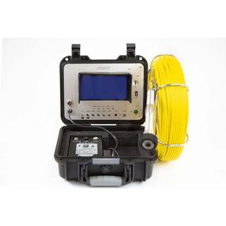 FORBEST Portable 130 ft. cable Color SewerDrainPipe inspection Camera W 512Hz Sonde Transmitter PIC3188SDT-130