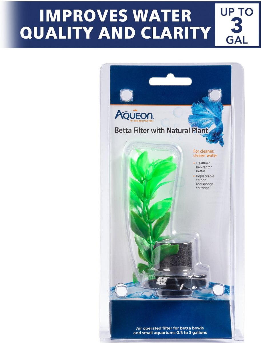 Aqueon Betta Natural Plant Betta Fish Aquarium Filter