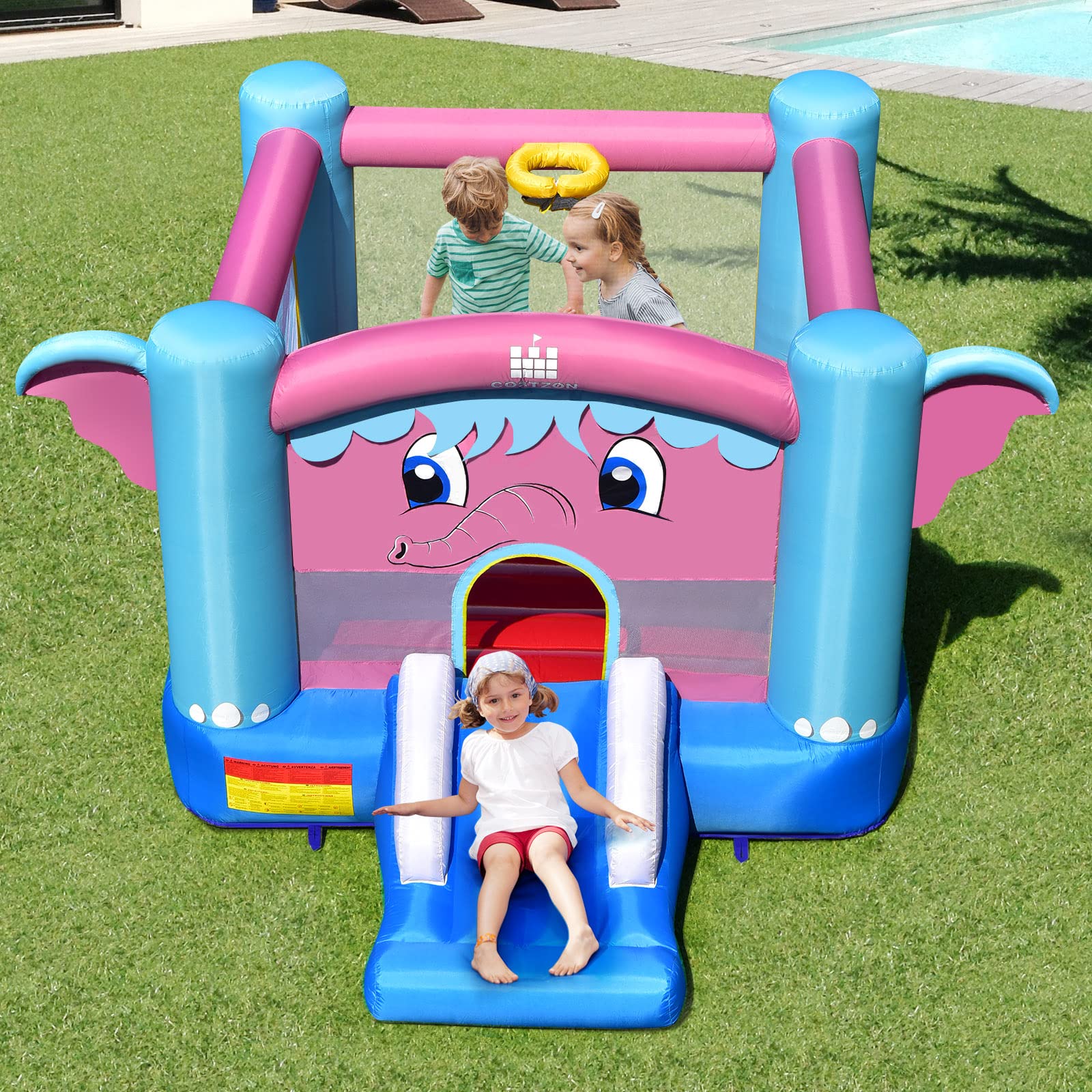 Inflatable Bounce House, 3-in-1 Bouncy House for Kids