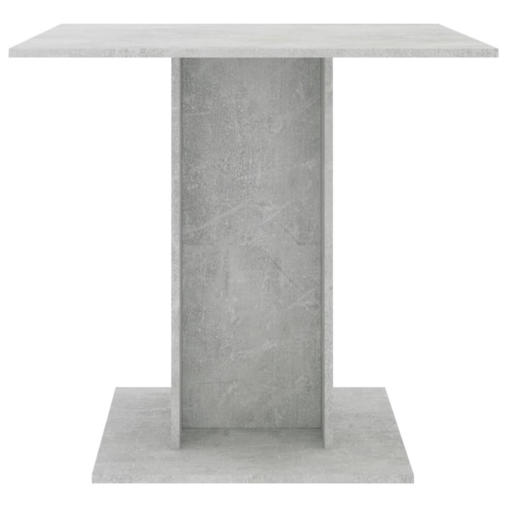 vidaXL Dining Table Concrete Gray 31.5\