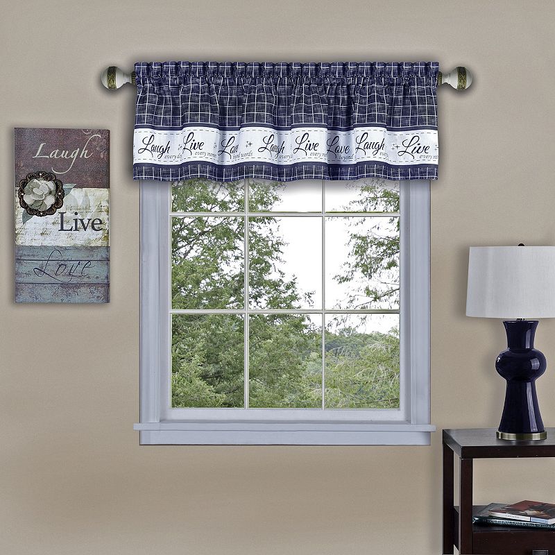 Live， Love， Laugh Window Valance