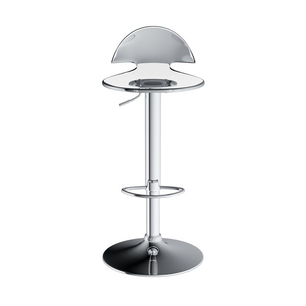 Porch and Den Channery Clear Acrylic Bar Stool