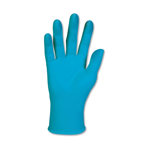 KleenGuard G10 Blue Nitrile Gloves， Powder-Free， Blue， 242 mm Length， X-Large， 90/Box (57374)