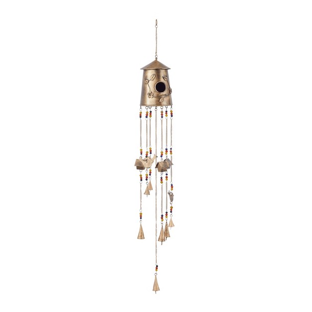 Iron Rustic Birds Windchime Bronze Olivia amp May