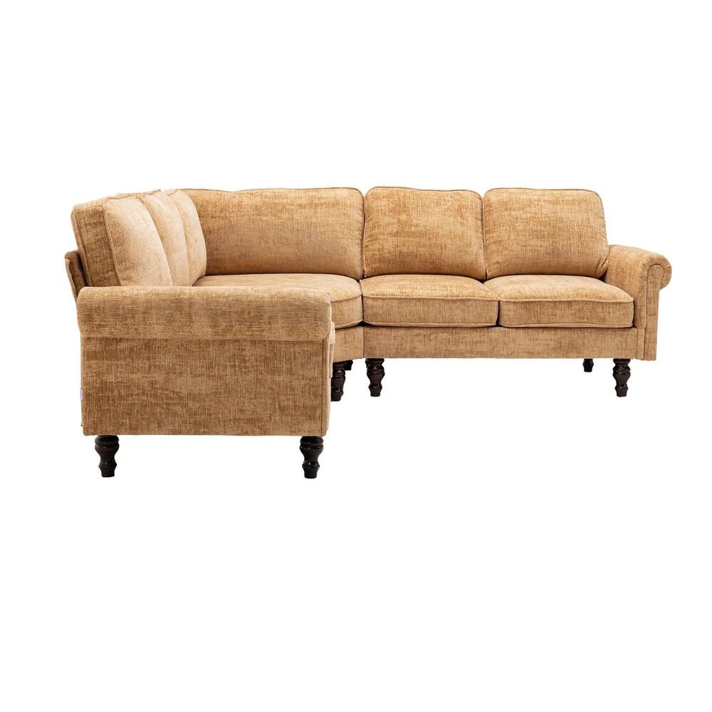 Chenille Fabric Sectional Sofa Living Room Sofa