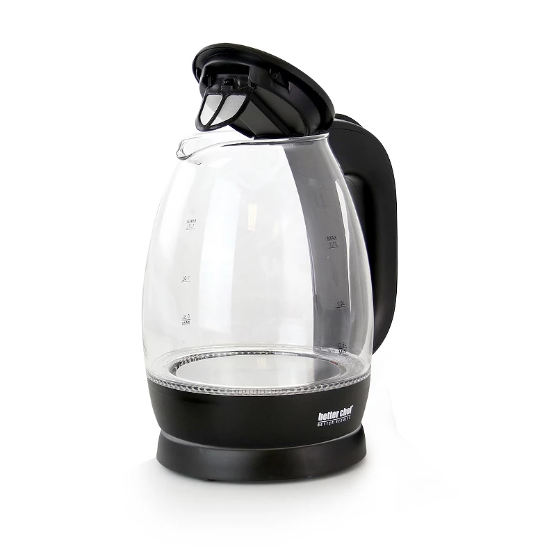 Better Chef 1.7l Cordless Electric Glass Tea Kettle