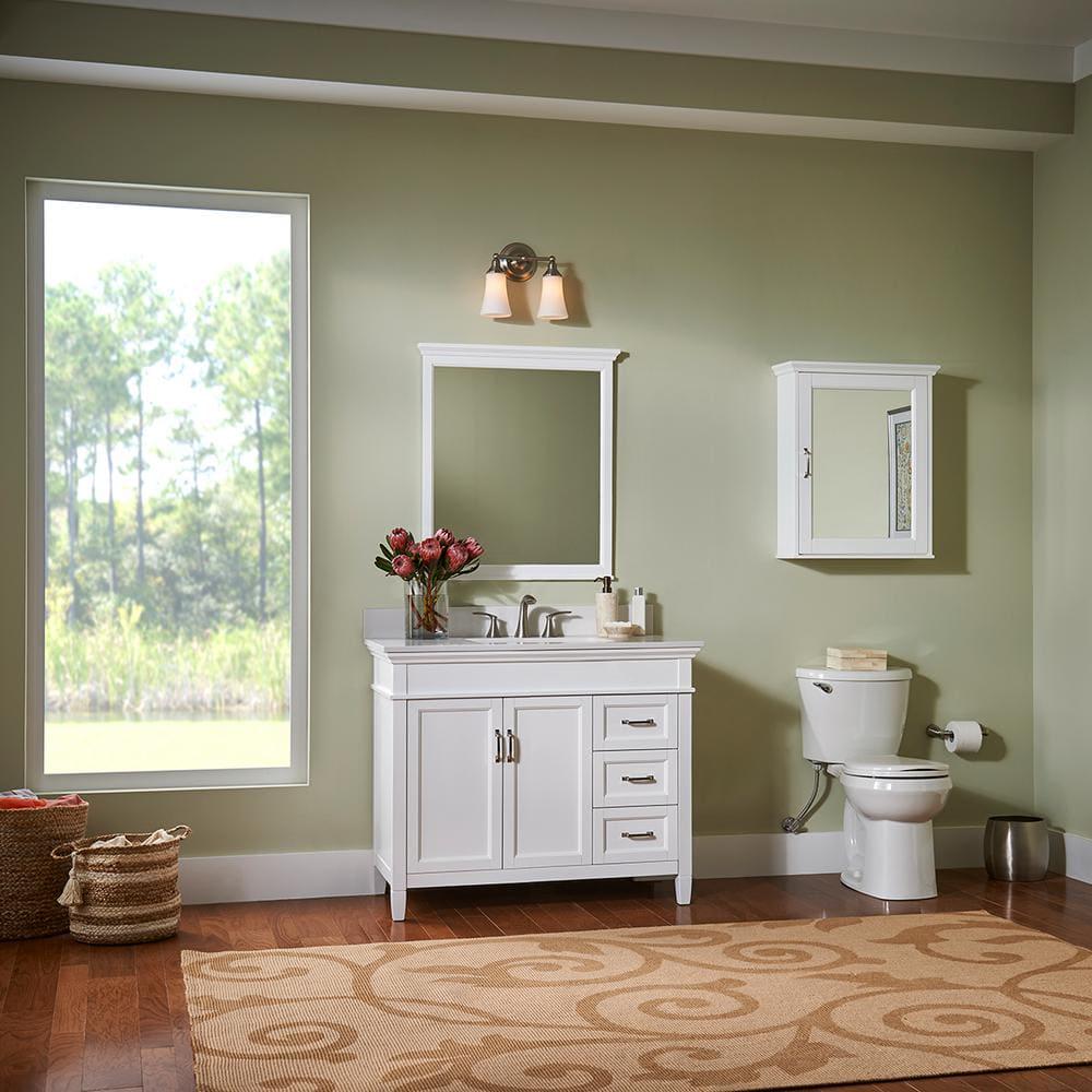 Home Decorators Collection Ashburn 36 in W x 2175 in D Vanity Cabinet in White