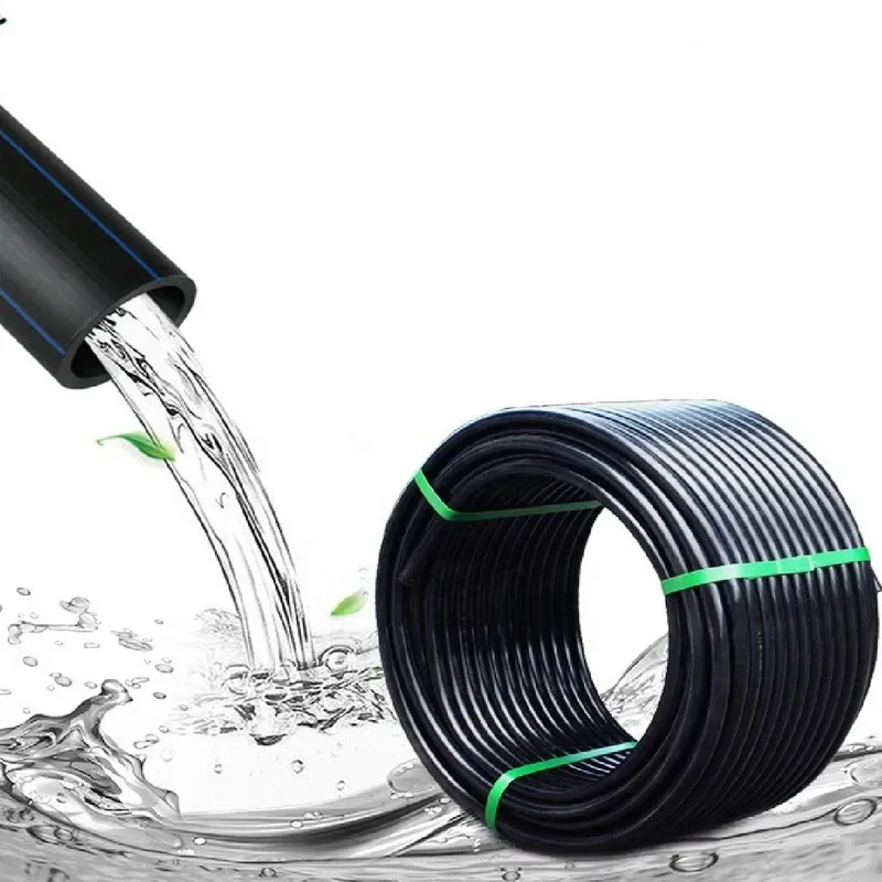 garden greenhouse water supply plastic soft tube black flexible pe tape line tubing 16mm lay flat plastic pe pipe hose