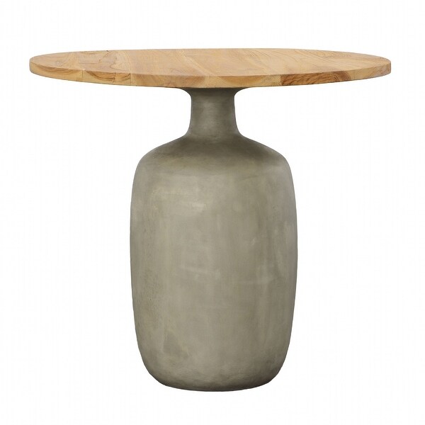 Egaleo End Table，Natural/Gray