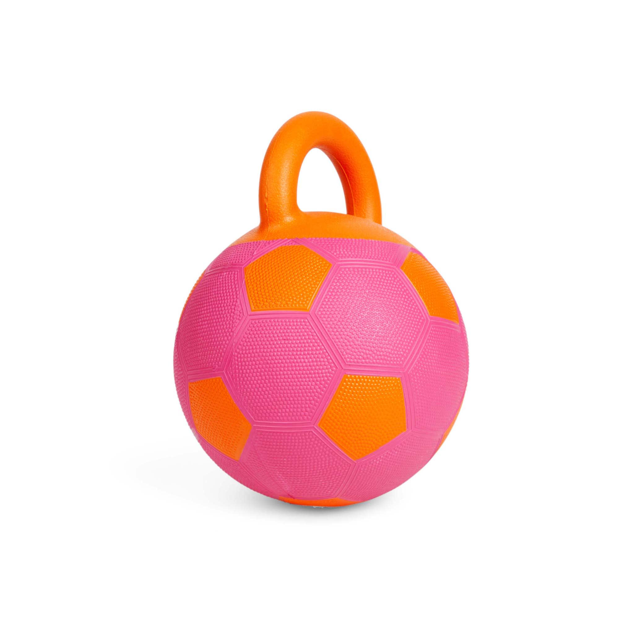 Leaps  Bounds Soccer Ball with Handle Dog Toy， Medium