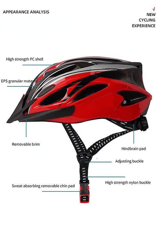 Eps Cycling Bicycle Men's And Women's Riding Helmets One-piece Adjustable Safety Protection Outdoor Riding Equipment