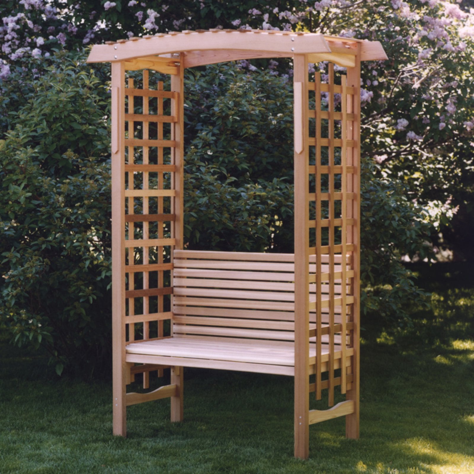 All Things Cedar Garden Arbor with Bench