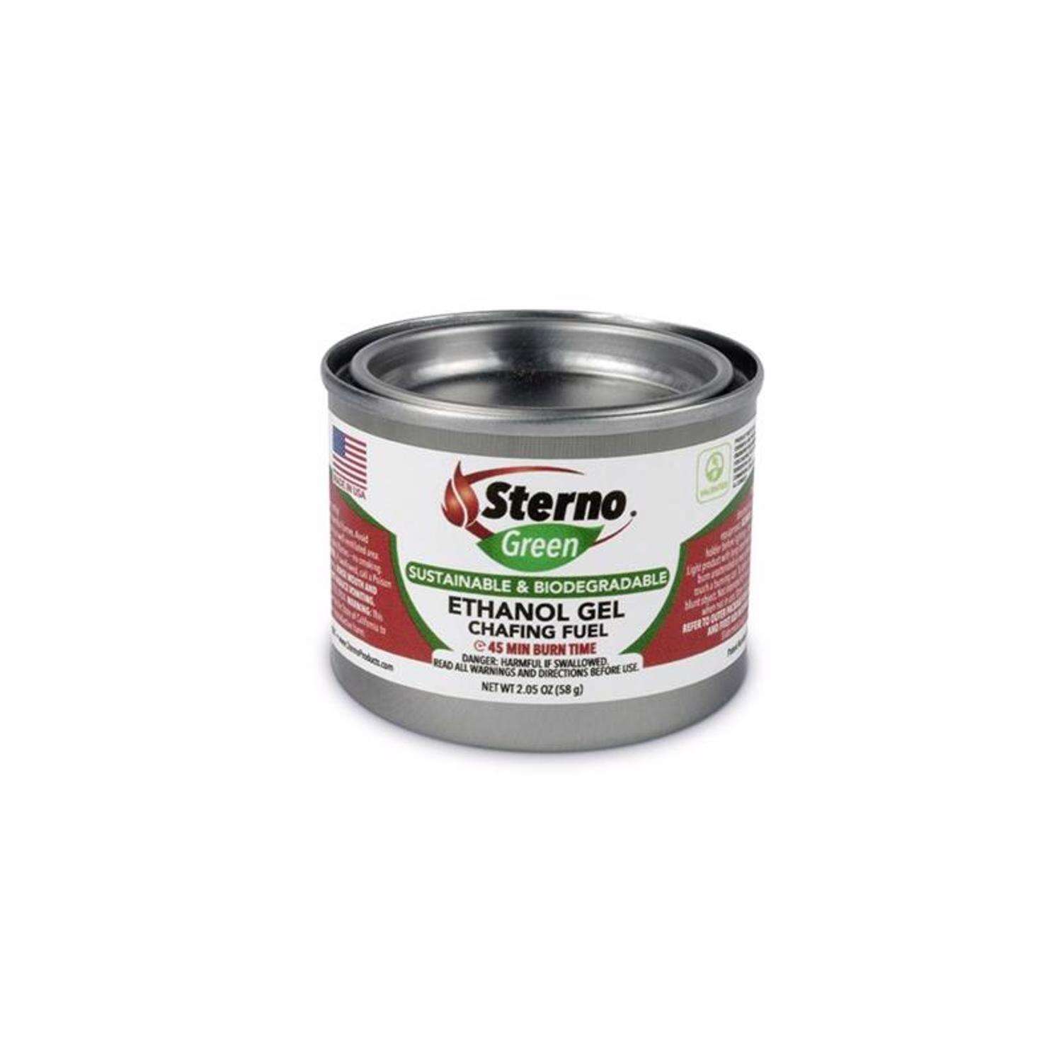 Sterno Green Canned Chafing Fuel Ethanol Gel 7.8 oz 3 pk