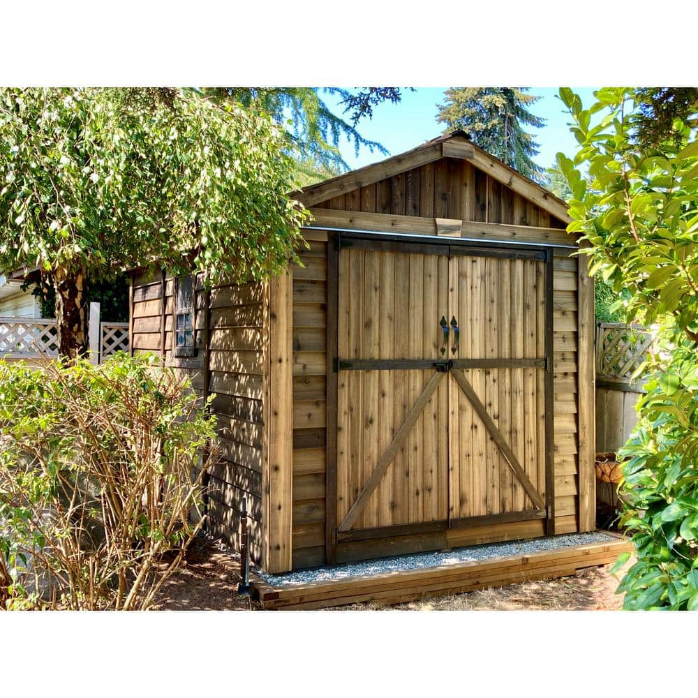 Outdoor Living Today Spacemaster 8 ft. x 12 ft. Western Red Cedar Storage Shed SM812