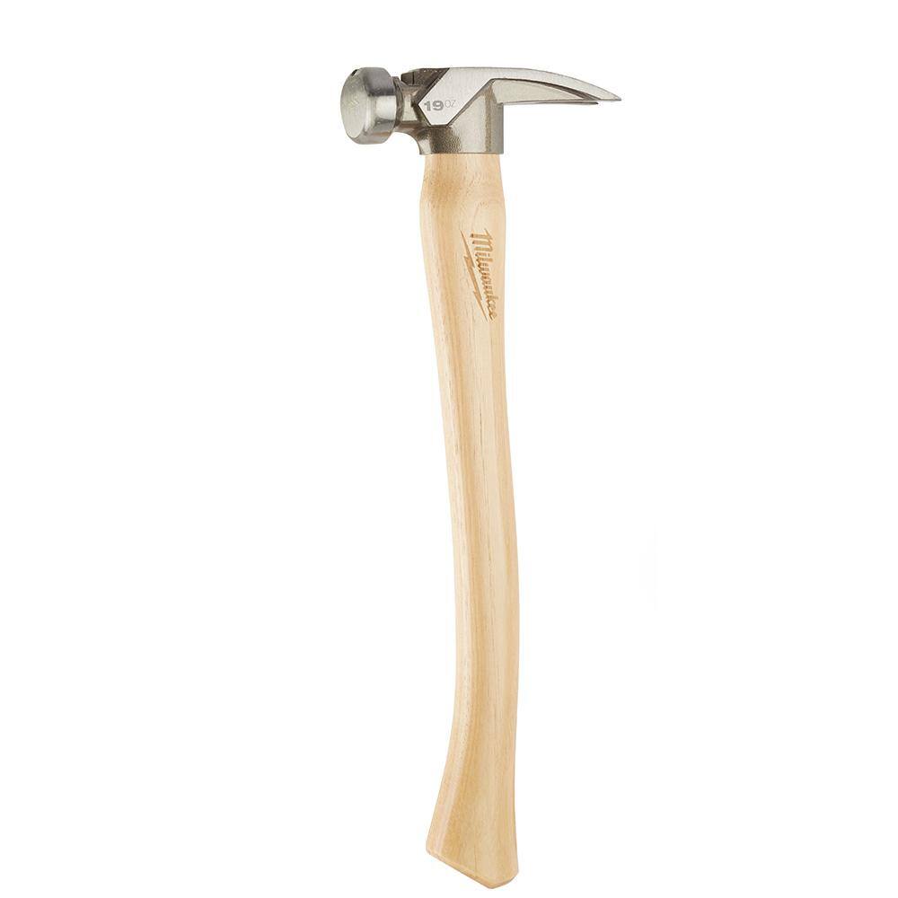 MW 19 oz. Smooth Face Hickory Wood Framing Hammer 48-22-9519