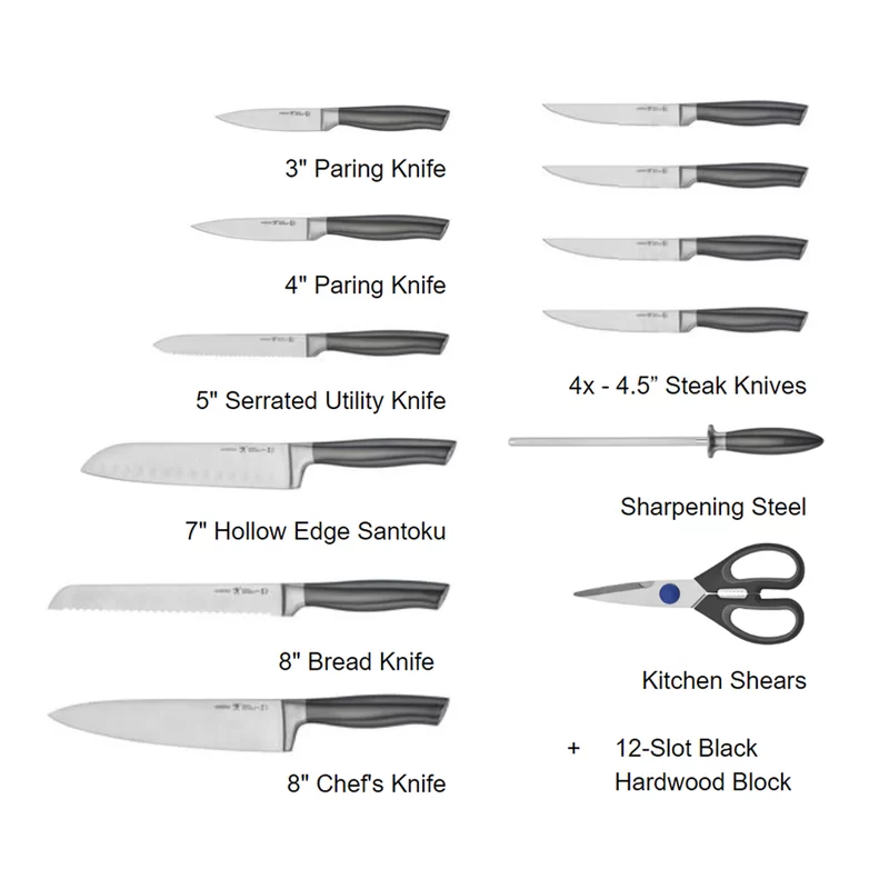 Henckels Graphite 13-Piece Knife Block Set