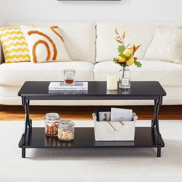 Modern 3 Piece Coffee Table and Side Table Set of 2