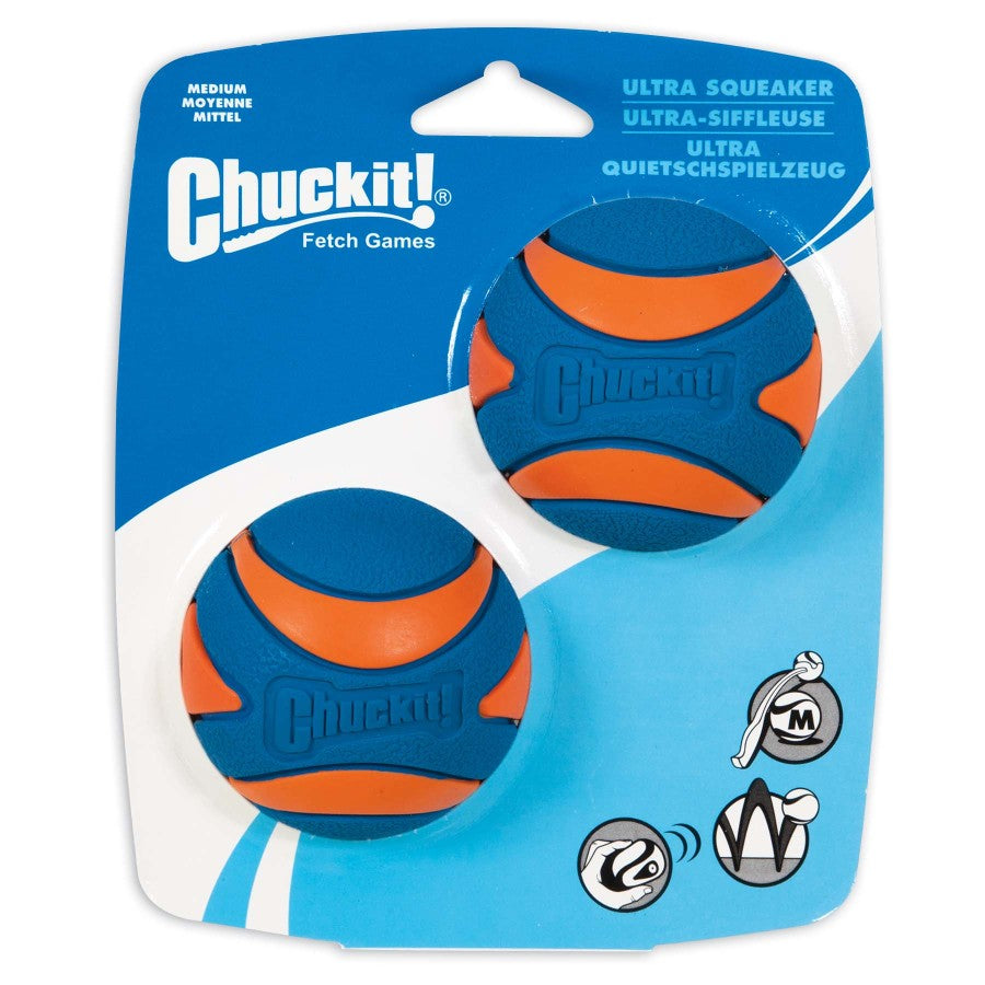 Chuckit! Ultra Squeaker Ball 2pk Dog Toy