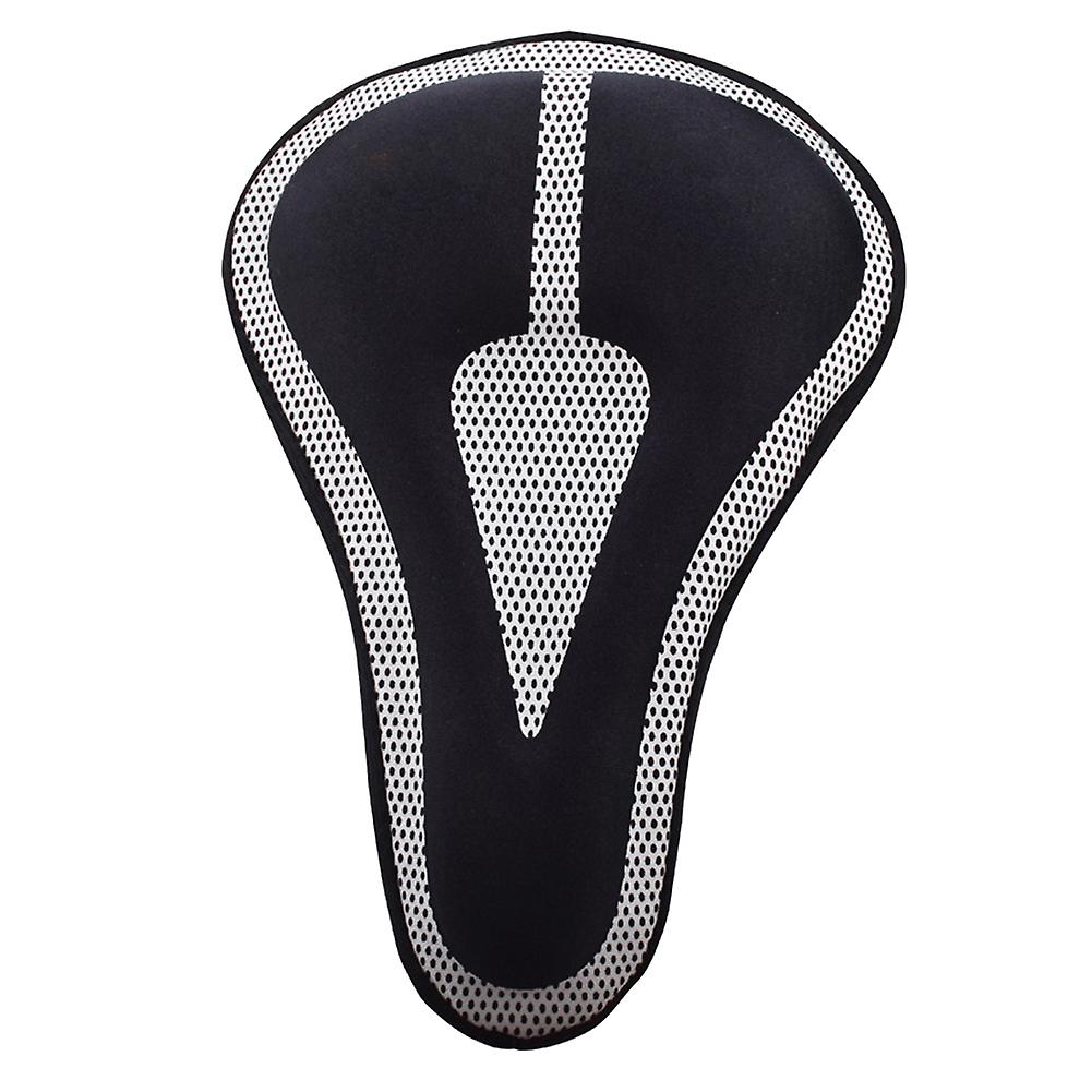 Bicycle Seat Cushion Cover Thickened Memory Foam Soft Saddle Cover For Mtb Mountain Bike Cycling Protection Accessories Black