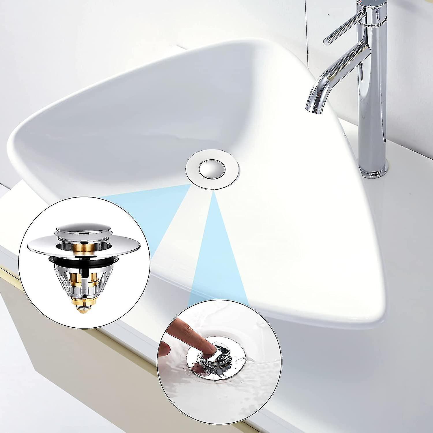 Universal Drain Fittings， Sink And Bathtub Pop-up Anti-clogging Belt Basket