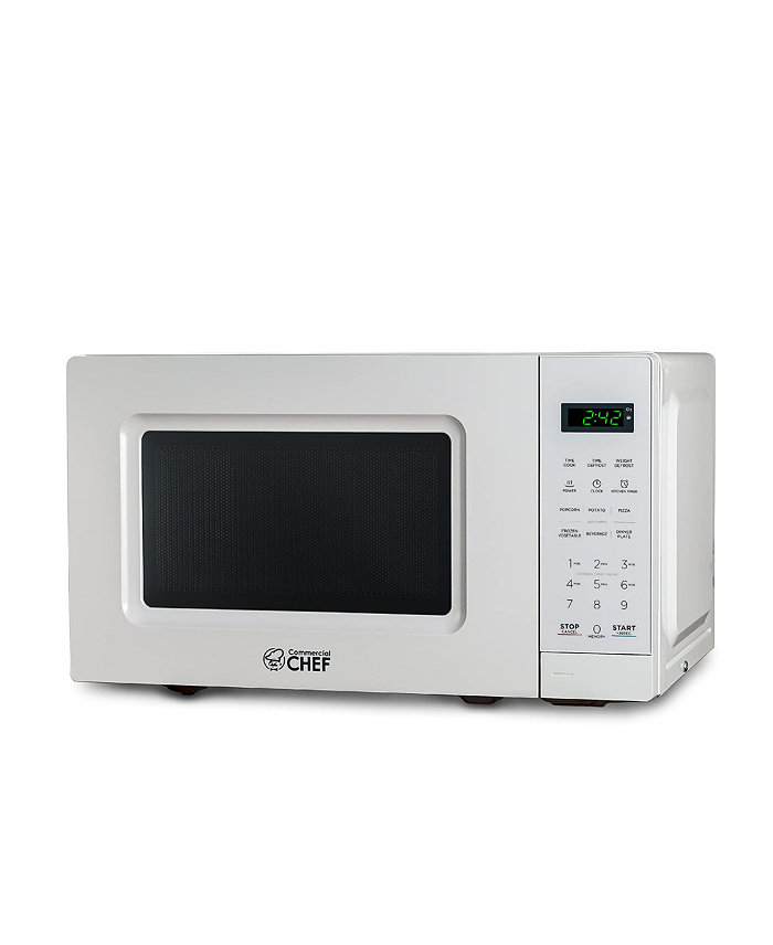 Commercial Chef 0.7 Cu. Ft. Counter Top Microwave White