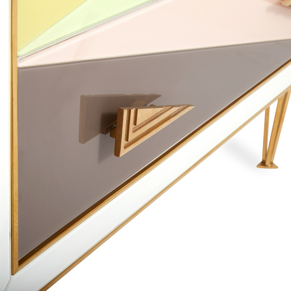 Harlequin Three Drawer Chest   Midcentury   Accent Chests And Cabinets   by Jonathan Adler  Houzz