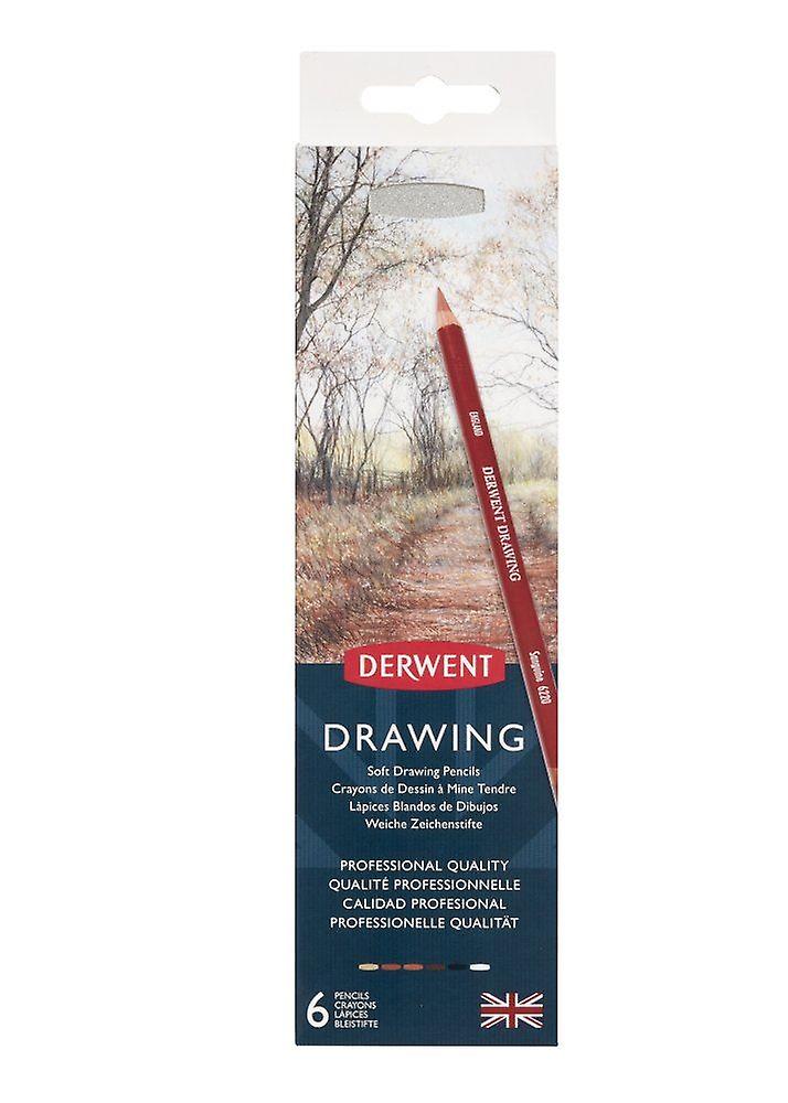 Derwent Drawing Pencils 6 Tin