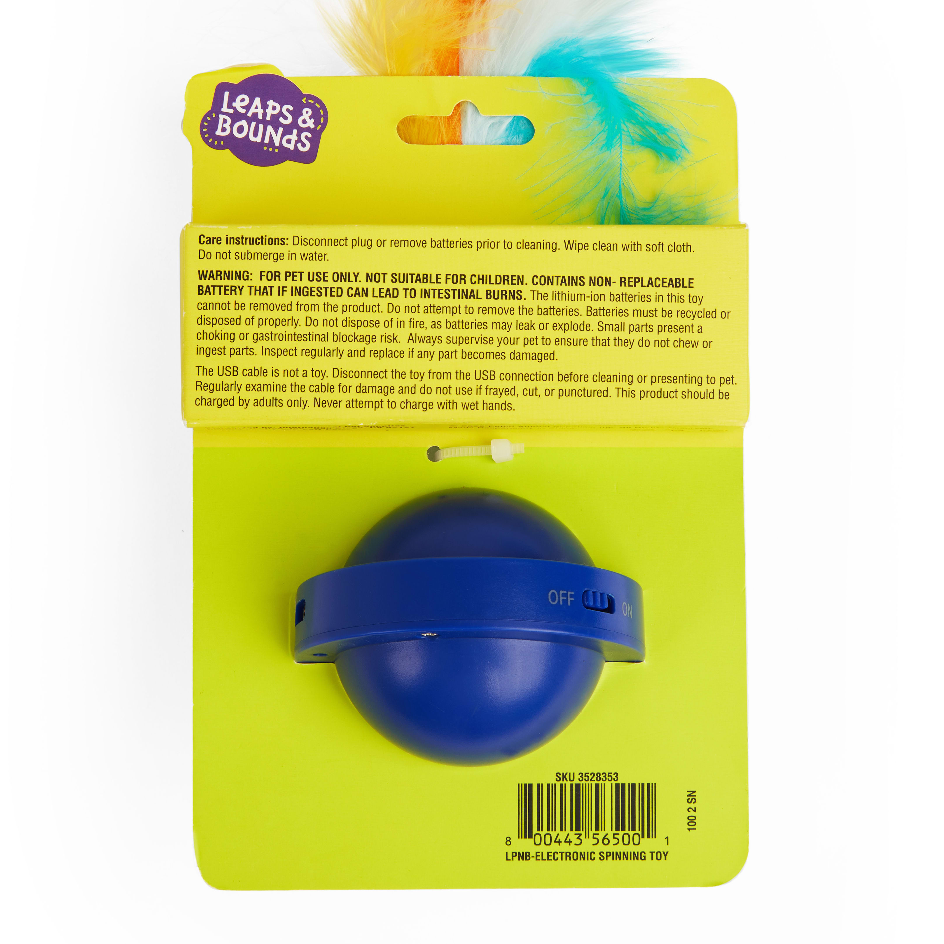 LEAPS  BOUNDS Electronic Spinning Cat Toy