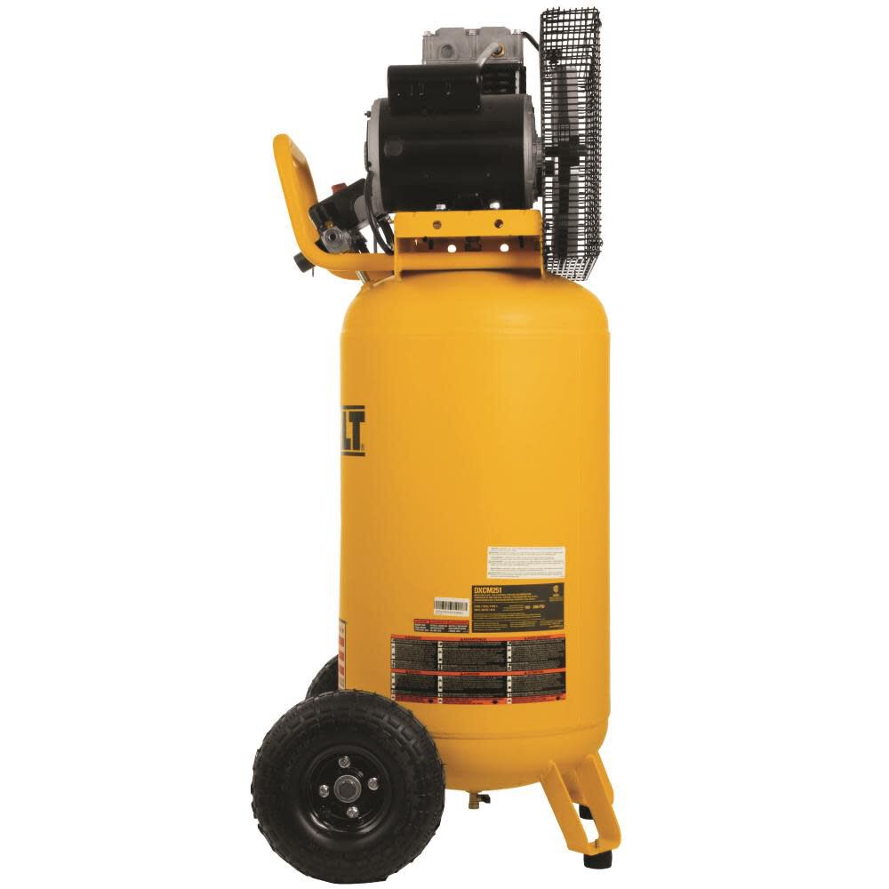 DEWALT 25 Gallon 200 PSI Portable Vertical Electric Air Compressor DXCM251 from DEWALT