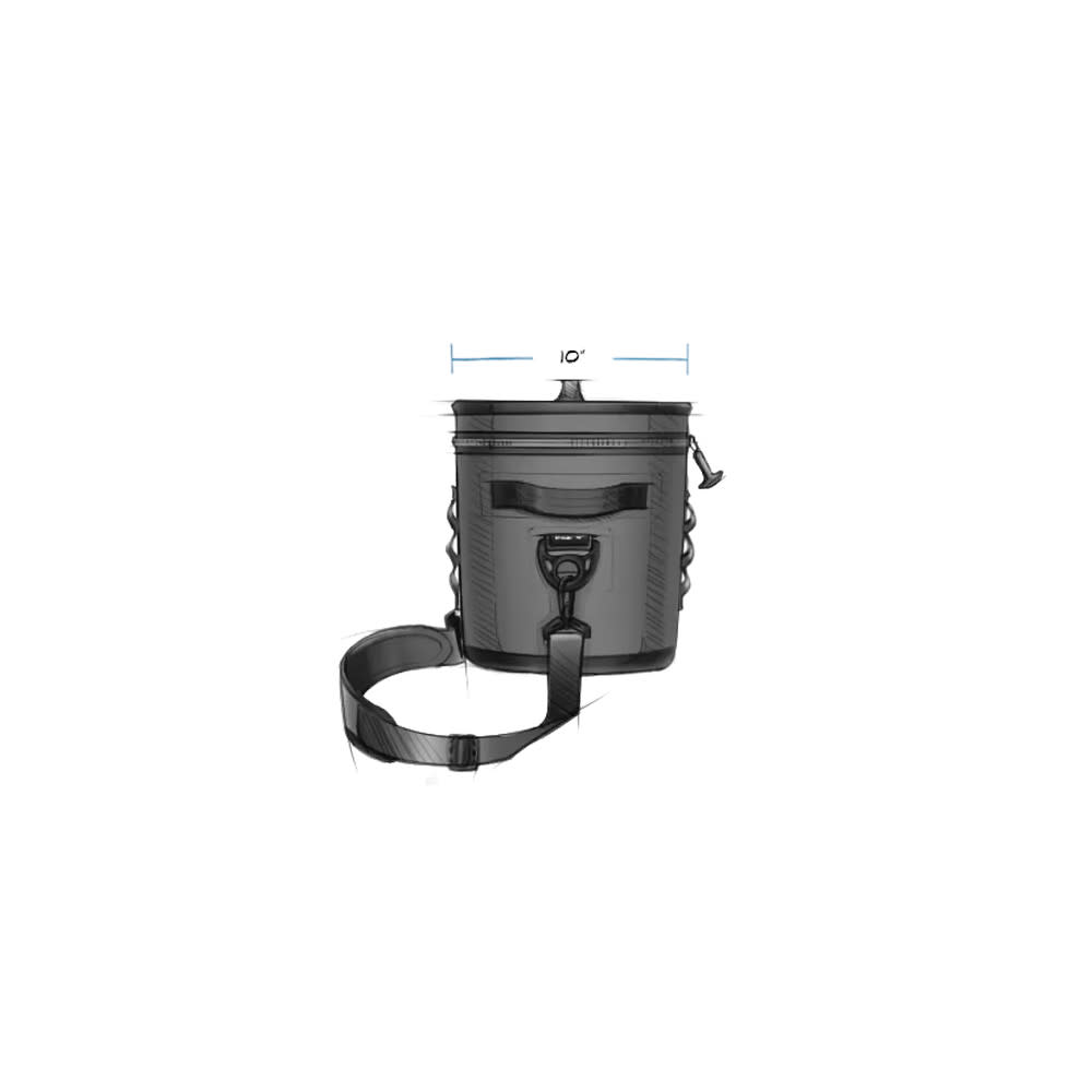 Yeti Charcoal Hopper Flip 12 Soft Cooler ;