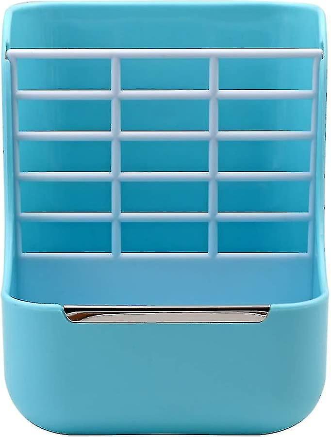 Rabbit Hay Feeder Hay Food Manager For Rabbits Chinchillas Small Animals Feeding Bowl (blue)