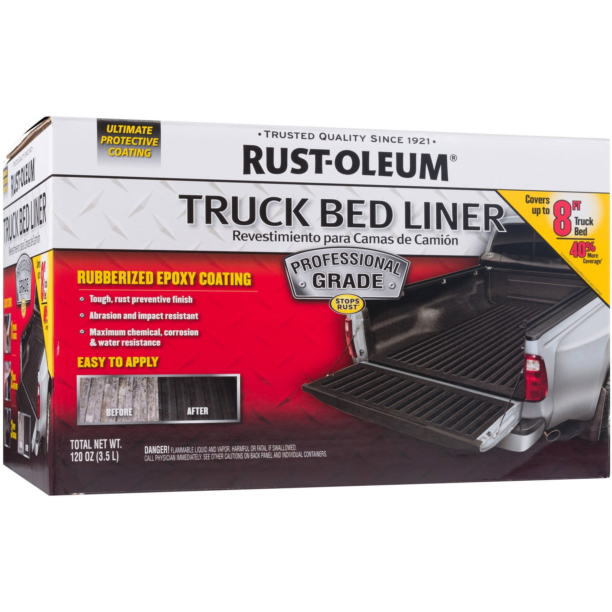 Rust-Oleum Professional Grade Truck Bed Liner Kit， Low VOC