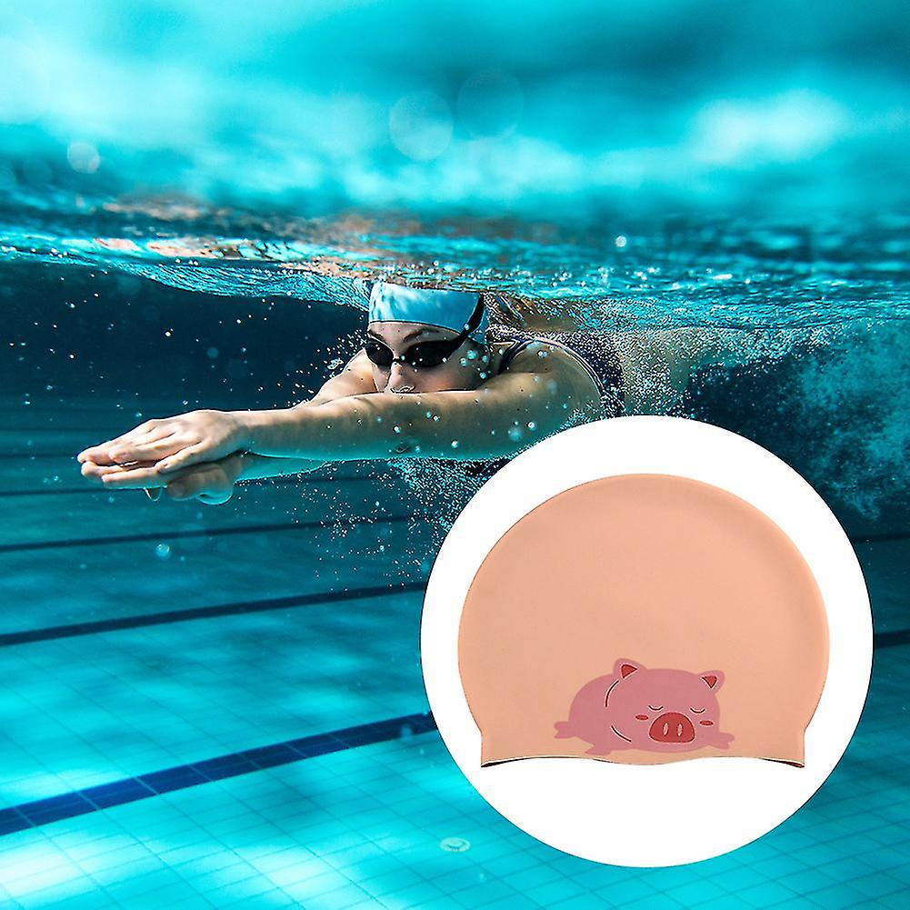 Swimming Cap Hat Sporty Ultrathin Bathing Swimming Caps Waterproof Swim Pool Cap Ear Protect Silicone Diving Hat For Adults