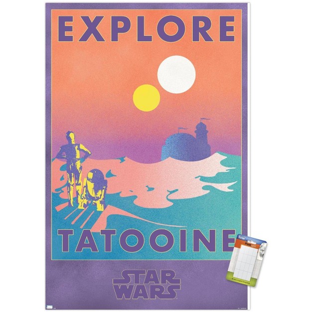 Trends International Star Wars Tatooine Explore Tatooine Unframed Wall Poster Prints