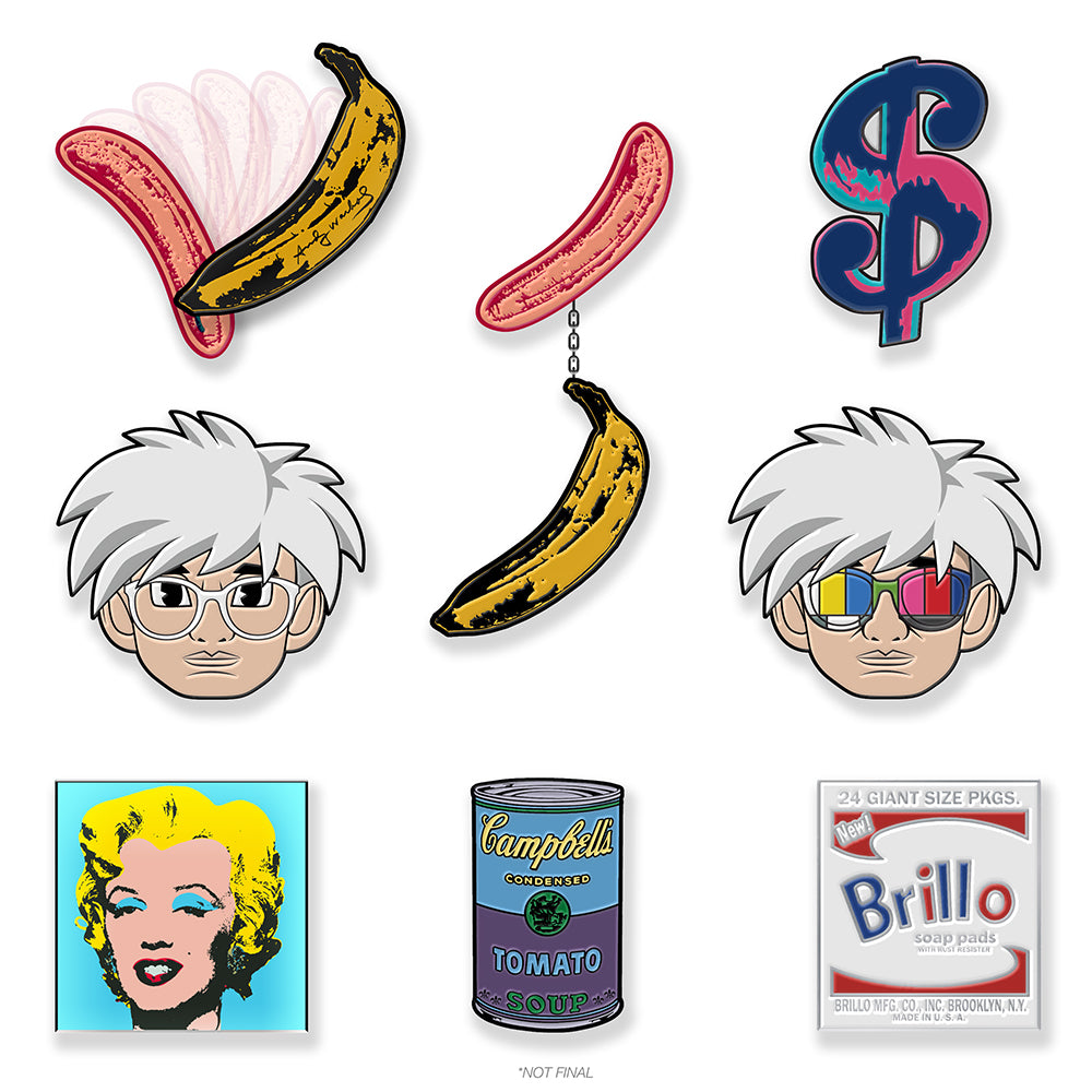 Andy Warhol Deluxe Enamel Pins (PRE-ORDER)