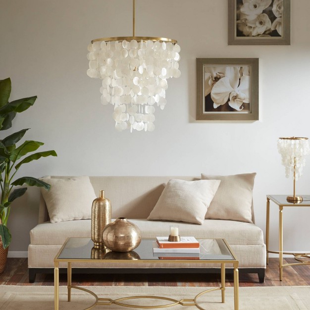 Isla Chandelier White