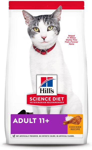 Hill's Science Diet Adult 11+ Chicken Recipe Dry Cat Food