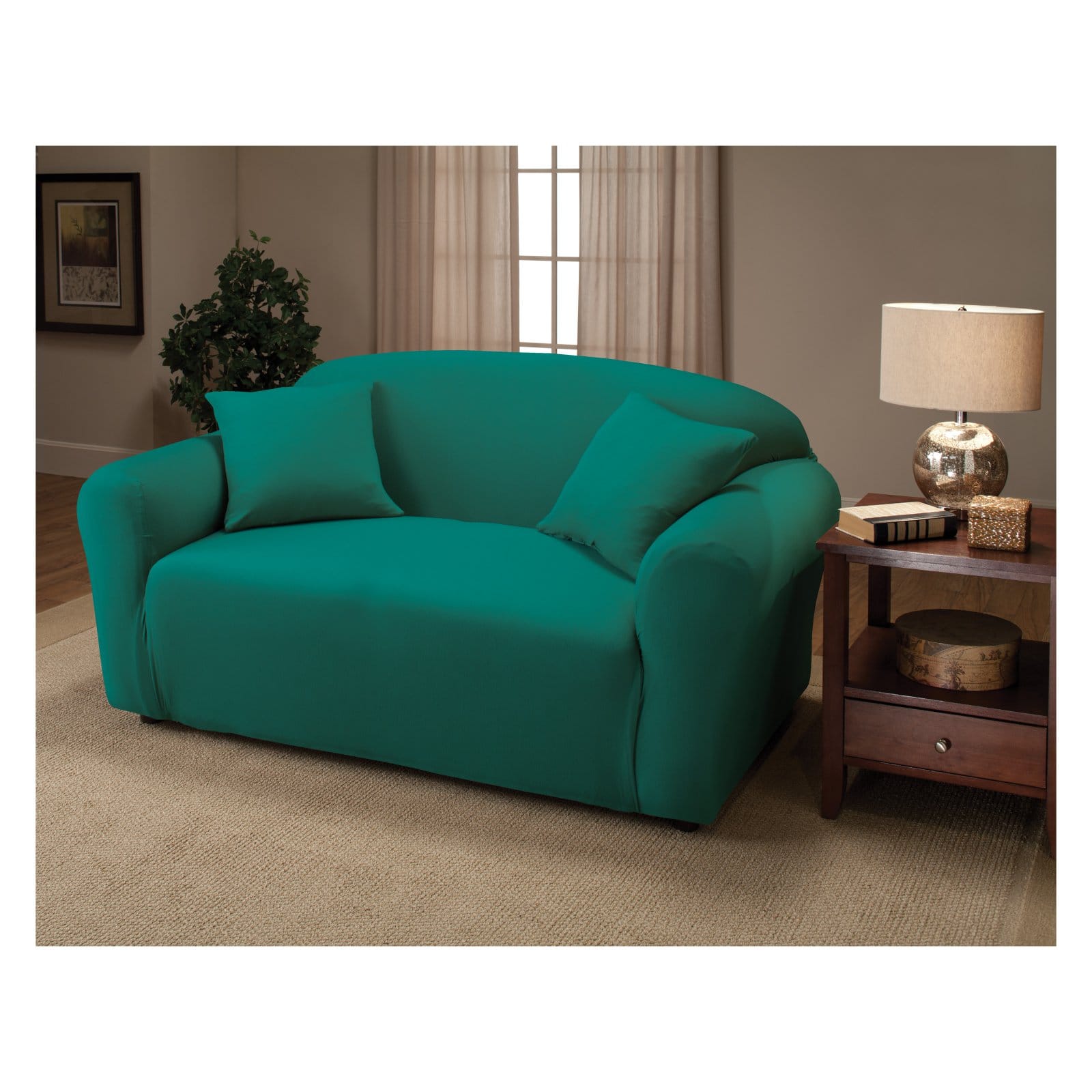 Madison Jersey Stretch Slipcover, Loveseat