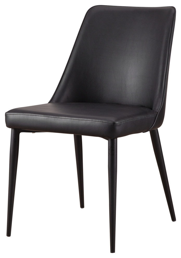 First of A Kind Lula Dining Chair Black   Midcentury   Dining Chairs   by Kolibri Decor  Houzz