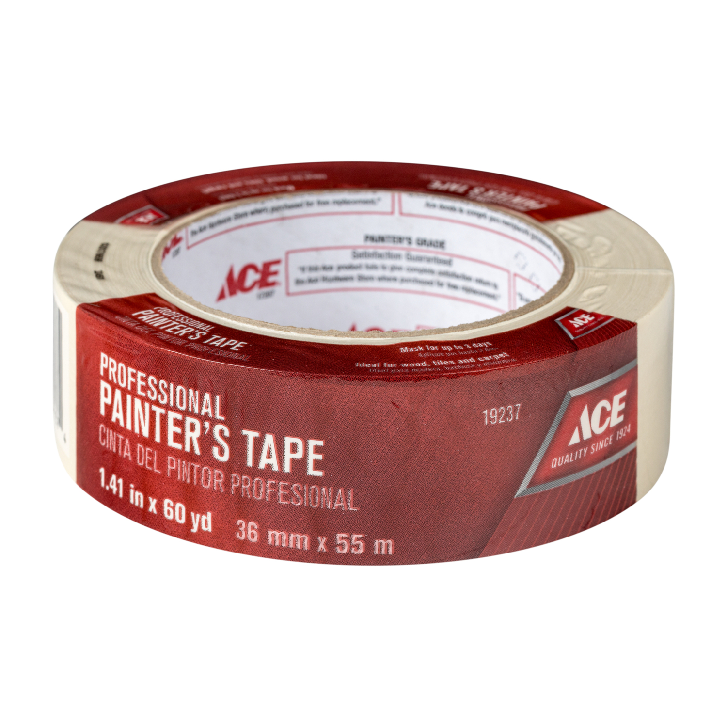 Ace 1.41 in. W X 60 yd L Beige Medium Strength Painter\u0027s Tape 1 pk