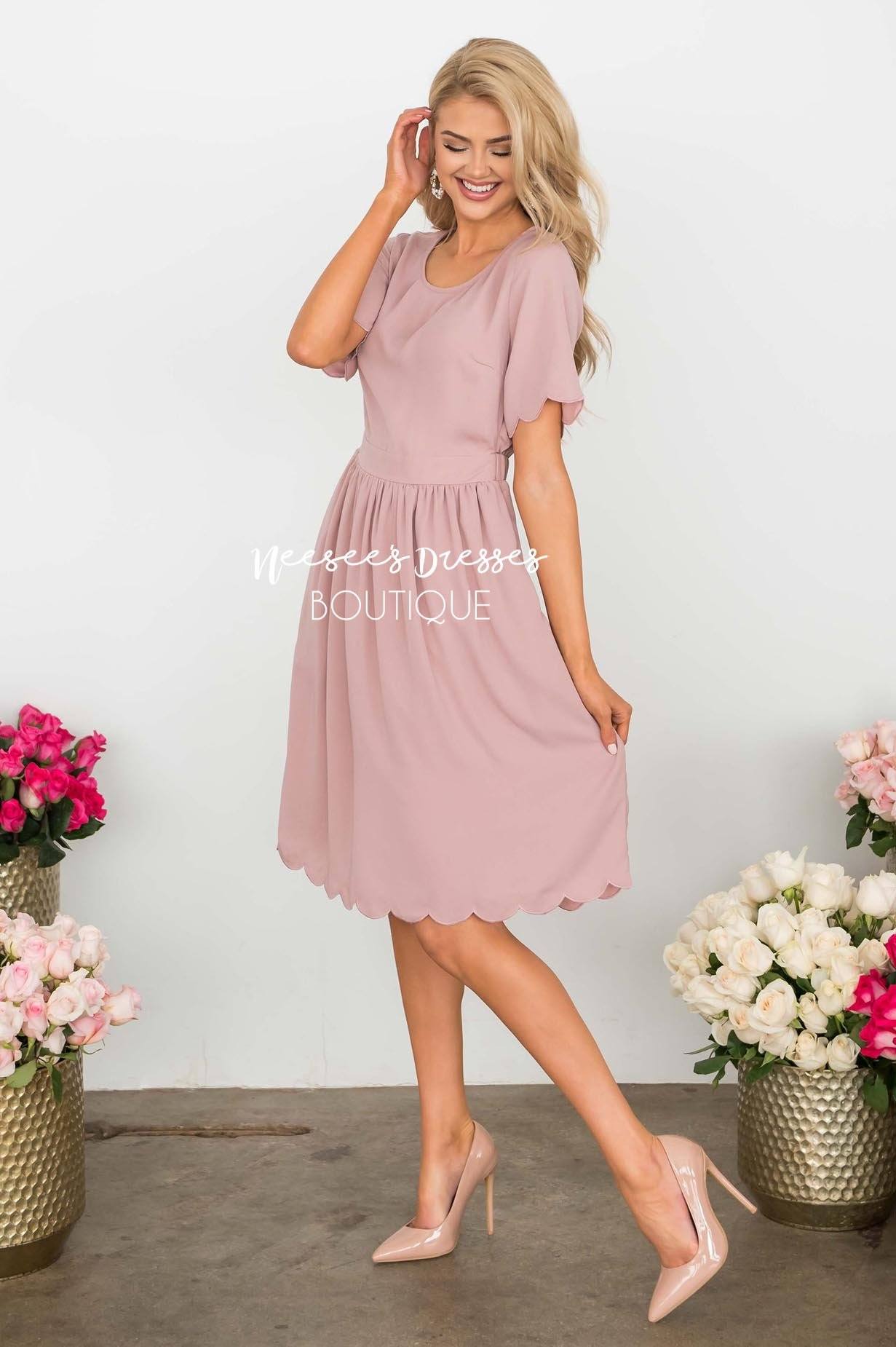 The Katrina Scallop Hem Dress