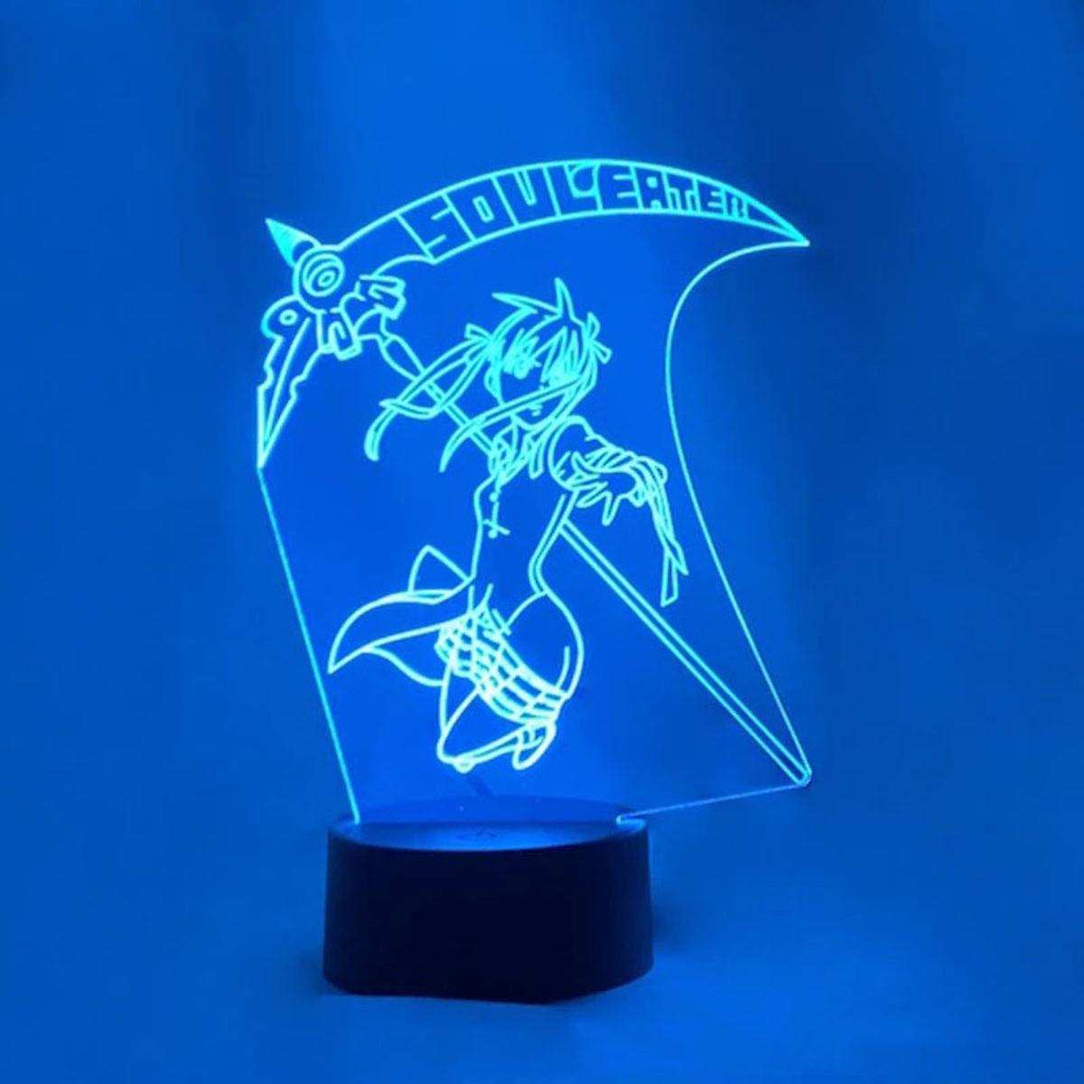 Soul Eater Illusion Lamp 3d Night Light With 16 Color Change Remote Control，room Dcor