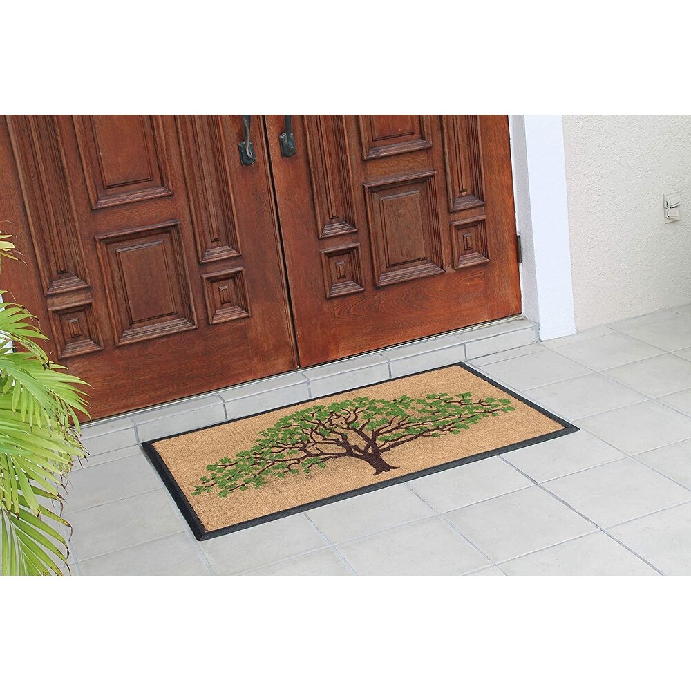 A1HC Natural Coir   Rubber Door Mat  30x48  Thick Durable Doormats for Outdoor Entrance