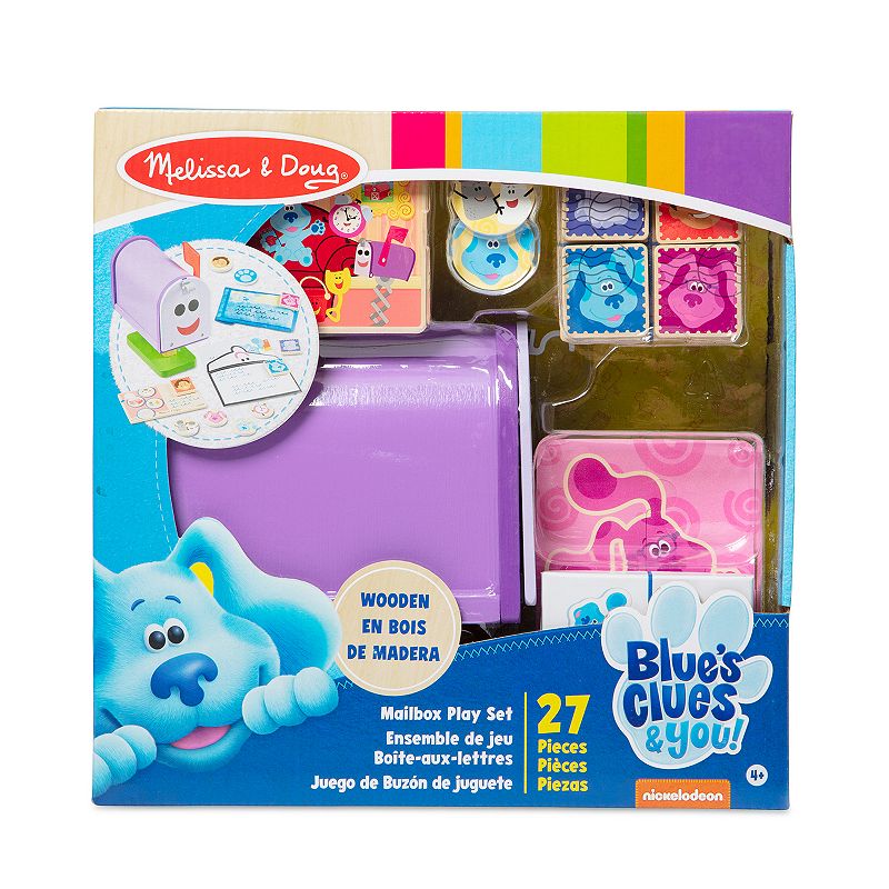 Melissa and Doug Blue's Clues and You Wooden Mailbox Play Set